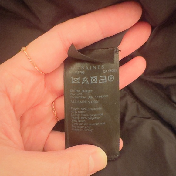 ALLSAINTS Estra Hooded Jacket - Black - XS - Picture 4 of 4